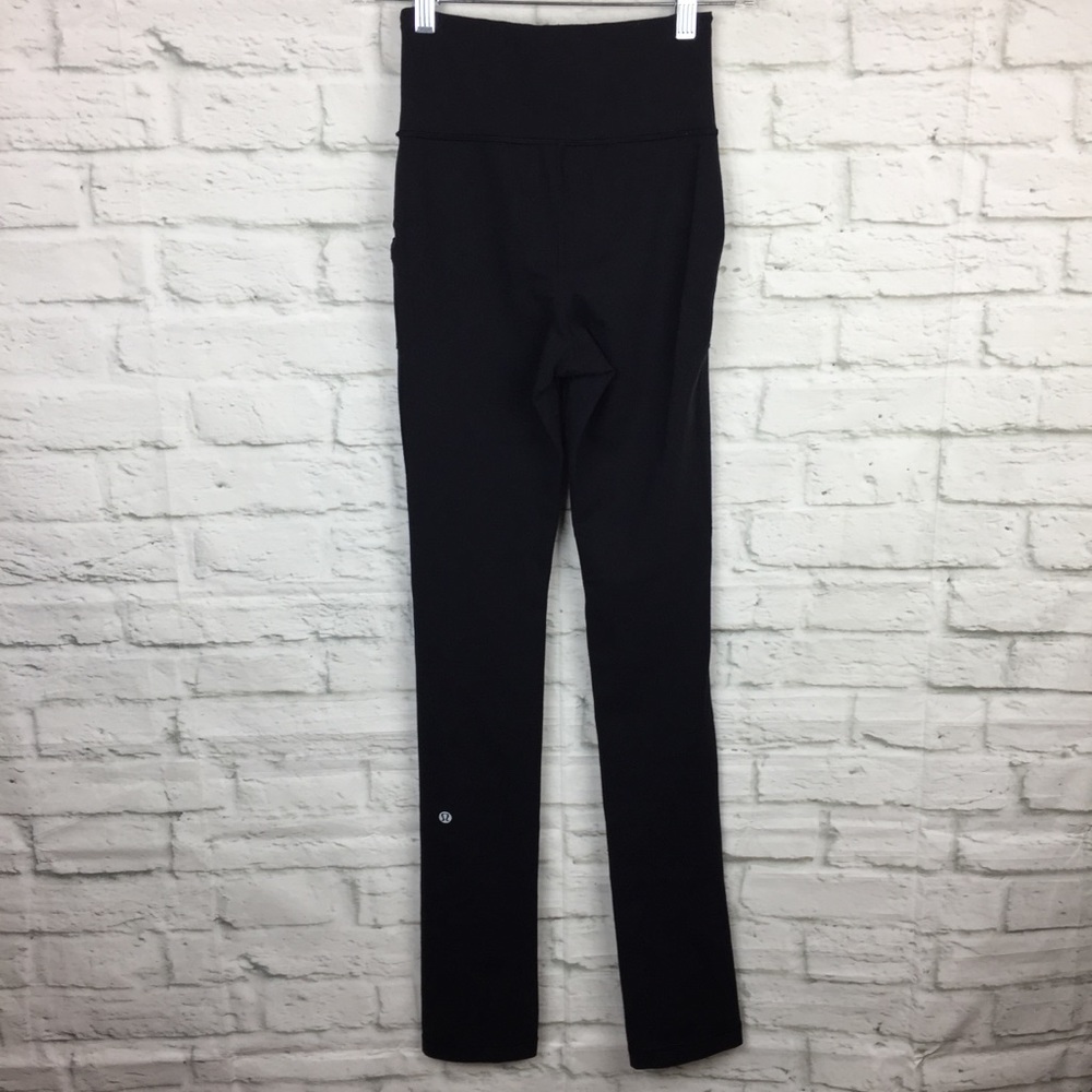 Lululemon 2 Skinny Will Pant Full On Luon Black - Picture 3 of 13